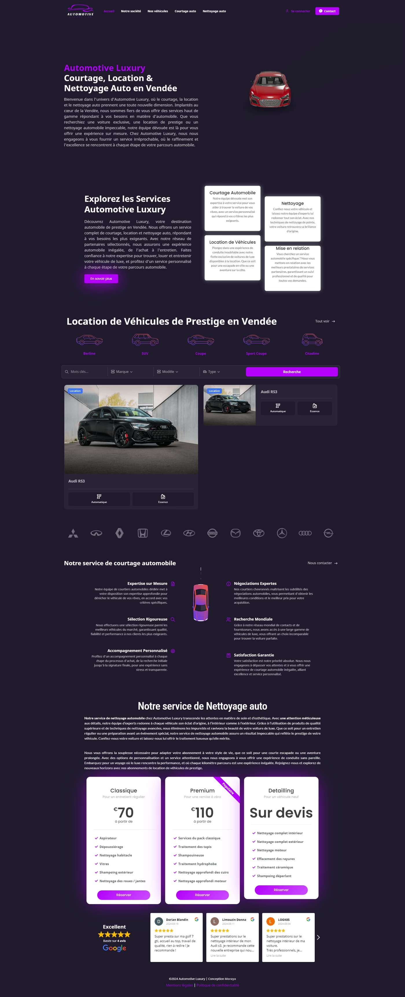 Automotive Luxury — site web 1