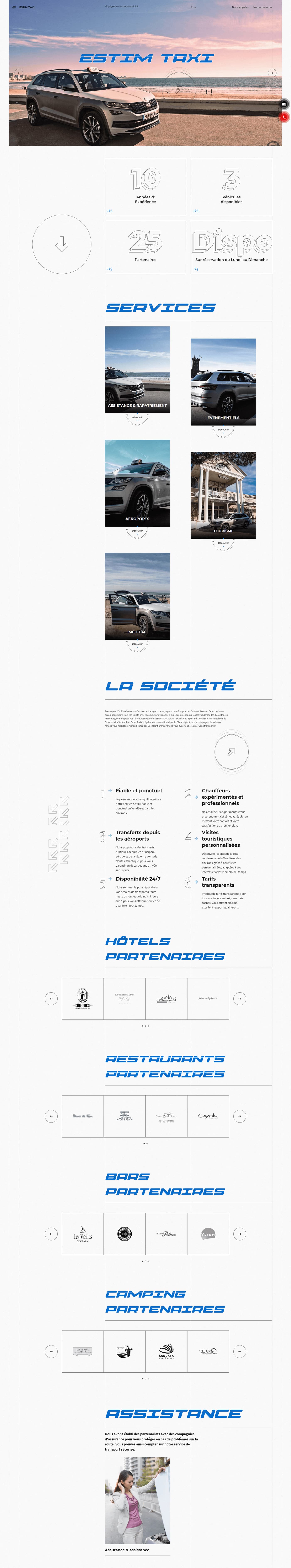 Estim Taxi — site web 1