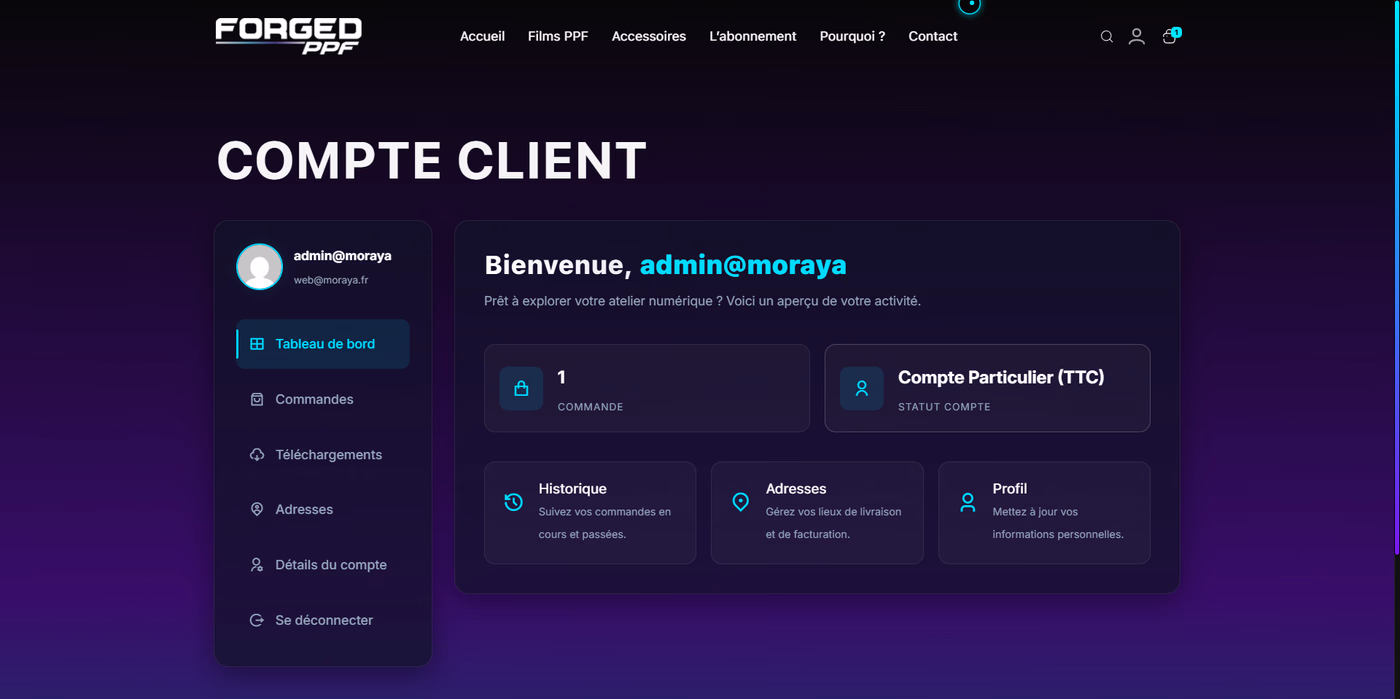 Forged PPF — site web 4