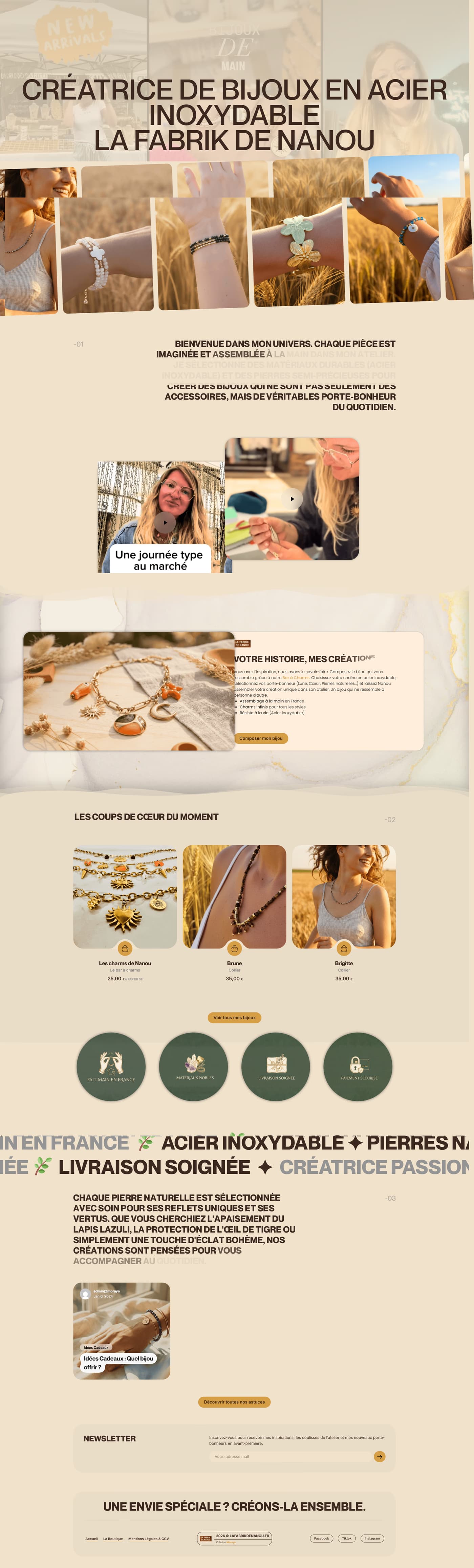La Fabrik de Nanou — site web 1