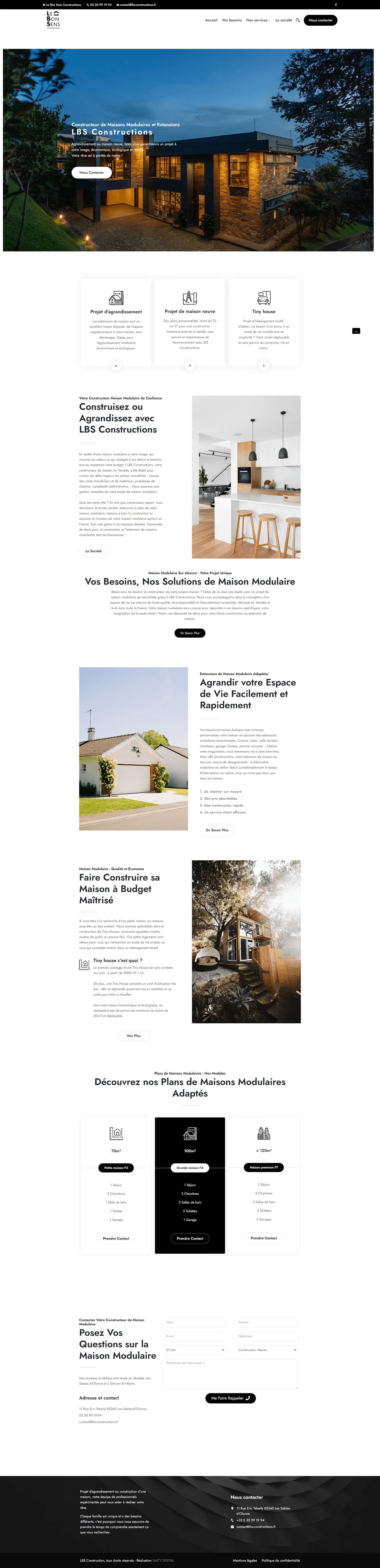 LBS Construction — site web 1