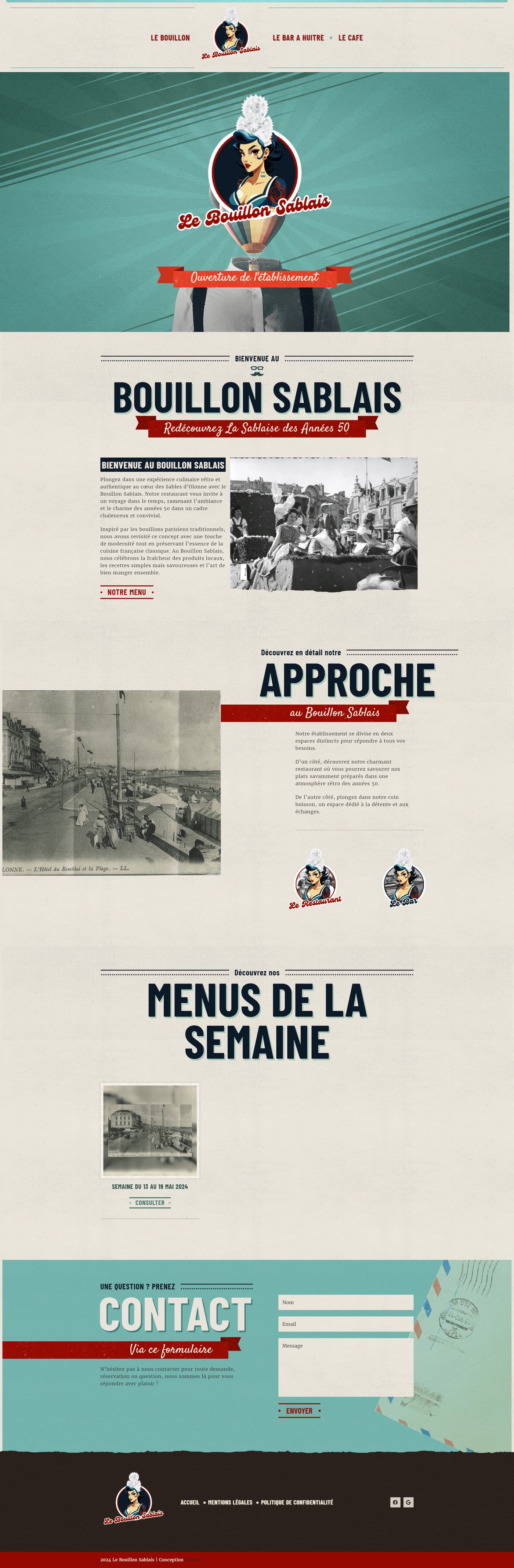 Le Bouillon Sablais — site web 1