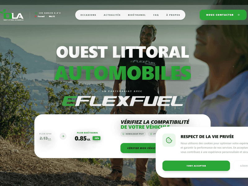 Ouest Littoral Automobiles — projet Garage automobile réalisé par Moraya aux Sables-d'Olonne