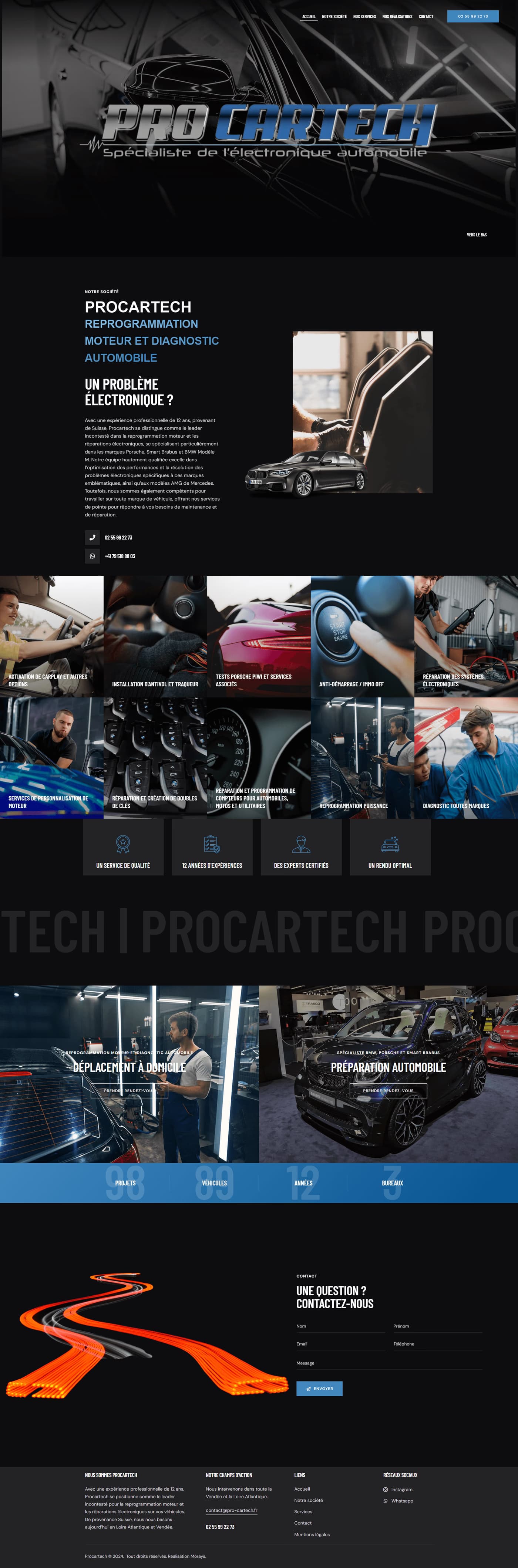Procartech — site web 1